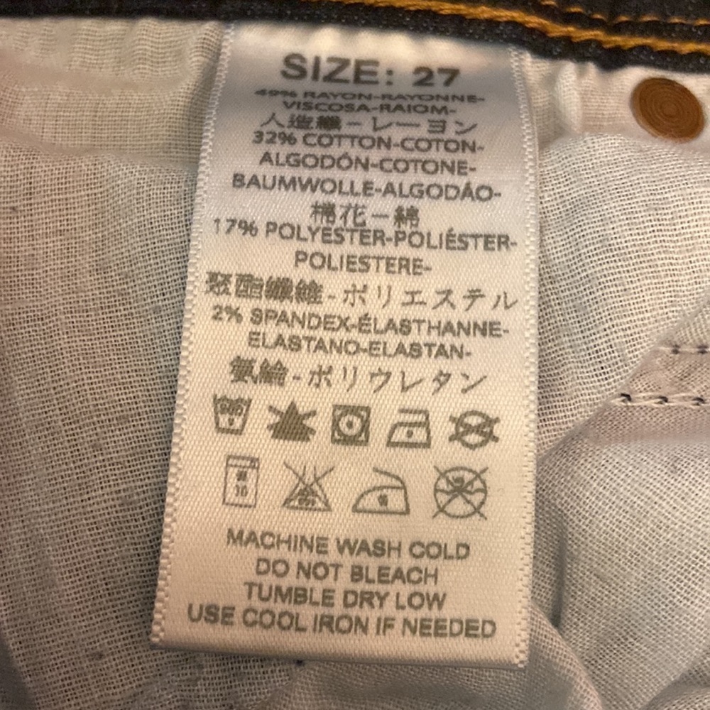 Free People Distressed Skinny Blue Denim Jeans. - Picture 5 of 9
